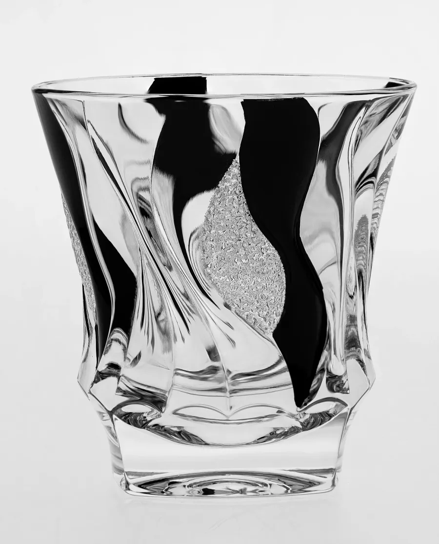 obrazek 1 Zdobiony komplet 6 szklanek kryształowych z serii Bamboo do whisky