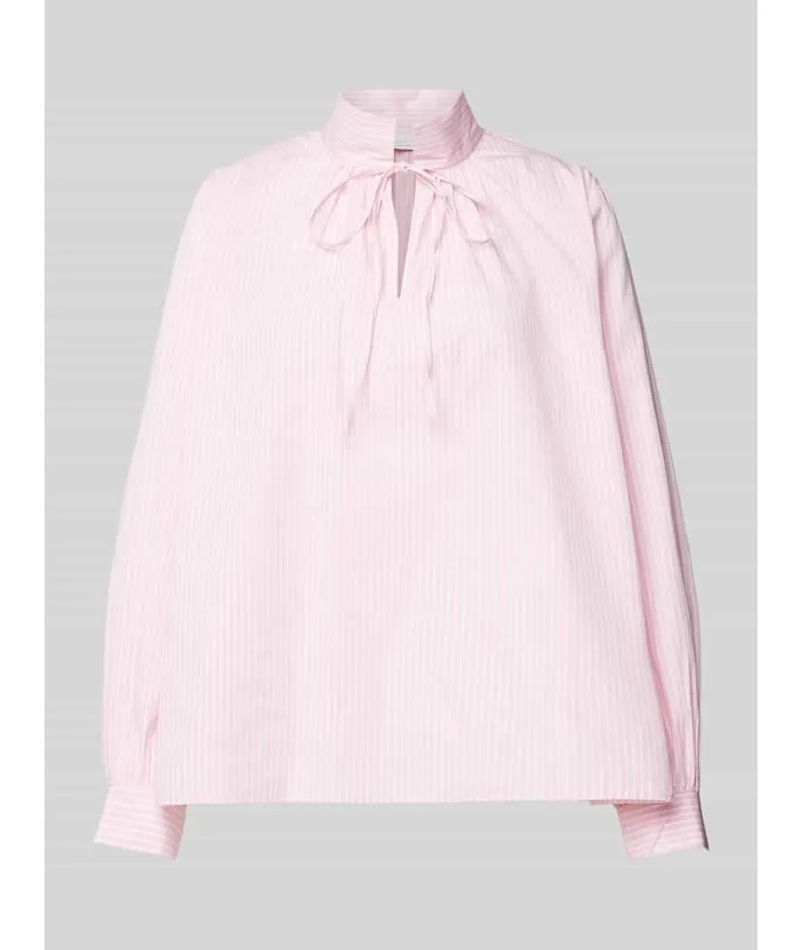 obrazek 1 Bluzka o kroju regular fit z wiązanym detalem