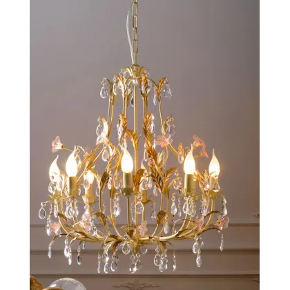 Zdjęcie Stylowy gabinetowy żyrandol - Euro Lamp Art