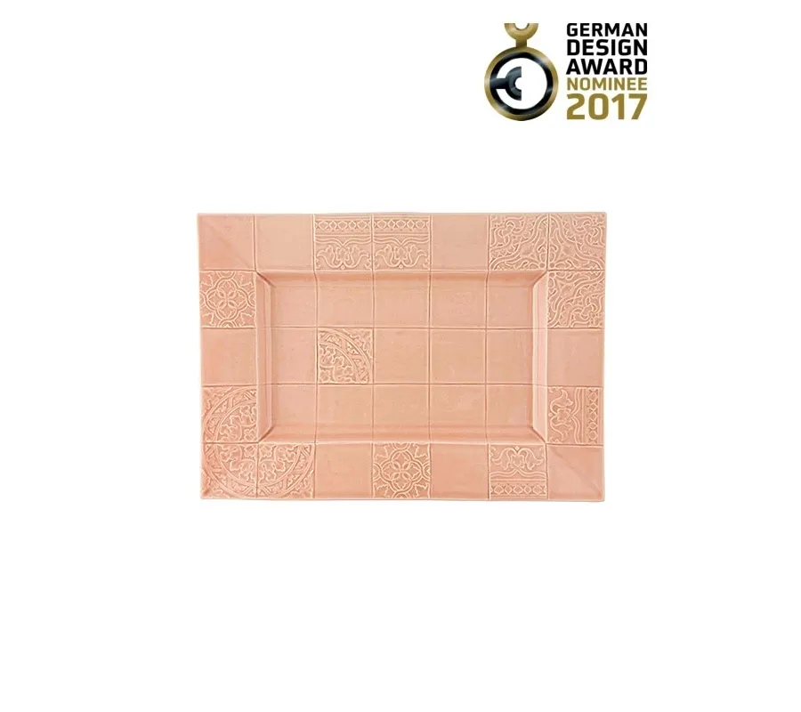 obrazek 1 Wiejska taca ceramiczna idealna do serwowania jedzenia - Bordallo Pinheiro