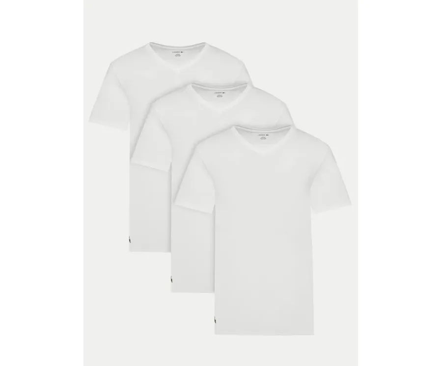 obrazek 1 Lacoste Komplet 3 t-shirtów TH9008 Biały Slim Fit