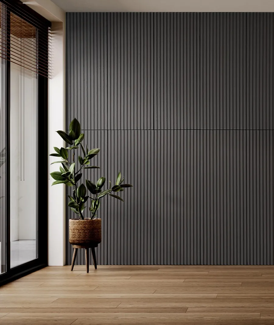 obrazek 1 135x47,8 cm VT - PB38 (B8 antracyt) LAMEL - Panel dekor 3D beton architektoniczny
