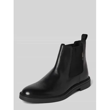 Zdjęcie Buty z mieszanki skóry i tkaniny z elastycznymi wstawkami