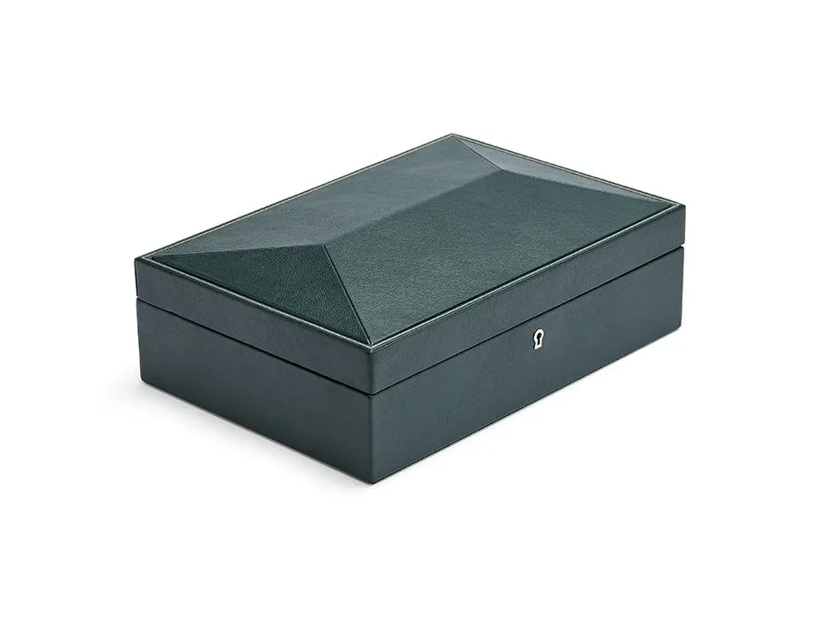 obrazek 3 Wysokiej jakości etui British Racing Green na 10 zegarków dla kolekcjonerów