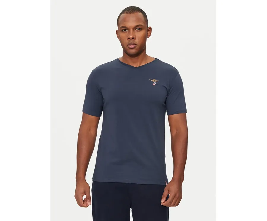 obrazek 1 Aeronautica Militare T-Shirt AM1UTI002 Granatowy Regular Fit