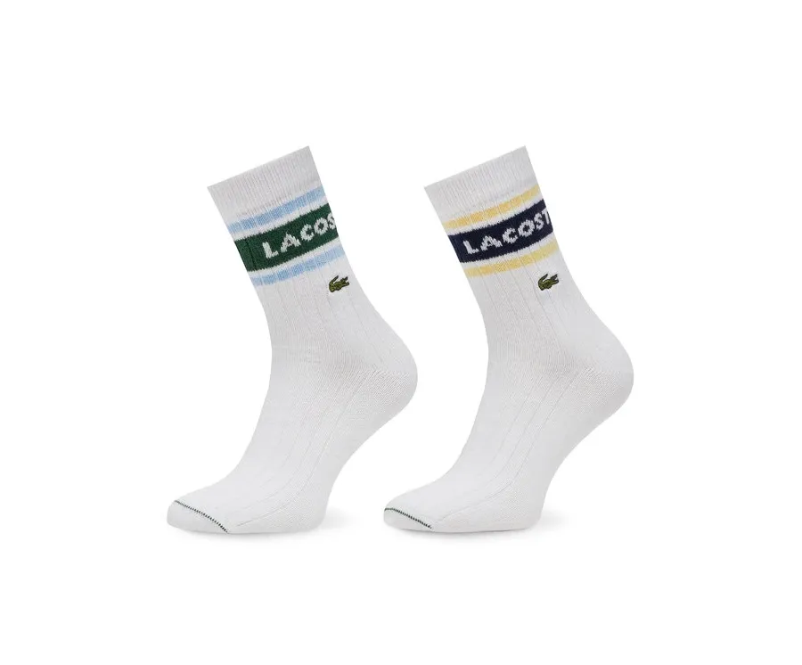 obrazek 1 Lacoste Zestaw 2 par wysokich skarpet unisex RA9304 Biały