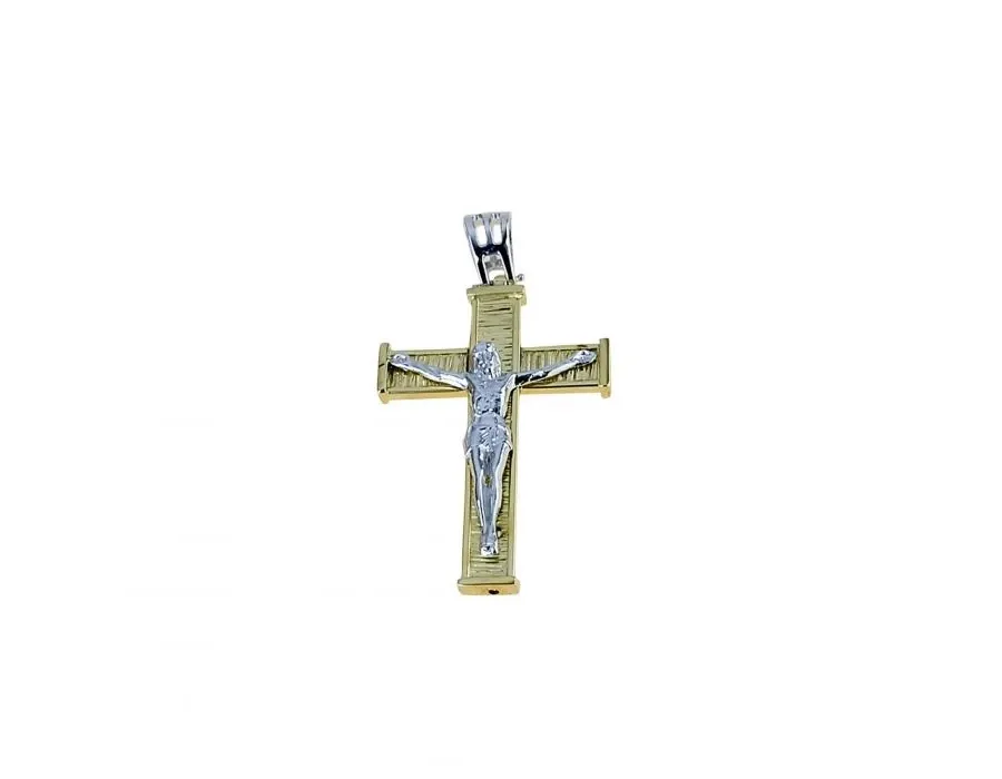 obrazek 1 Prestiżowy krzyż z Chrystusem prosto z włoch 34x24mm