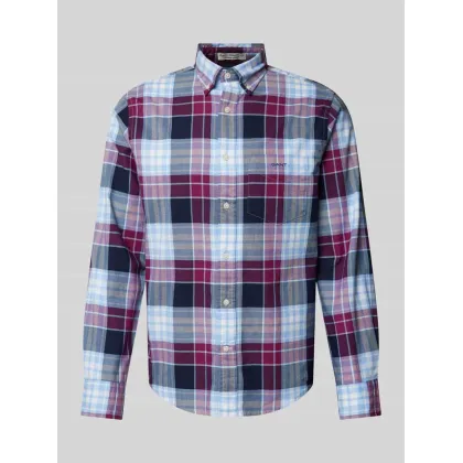 Zdjęcie Koszula casualowa o kroju regular fit z wyhaftowanym logo
