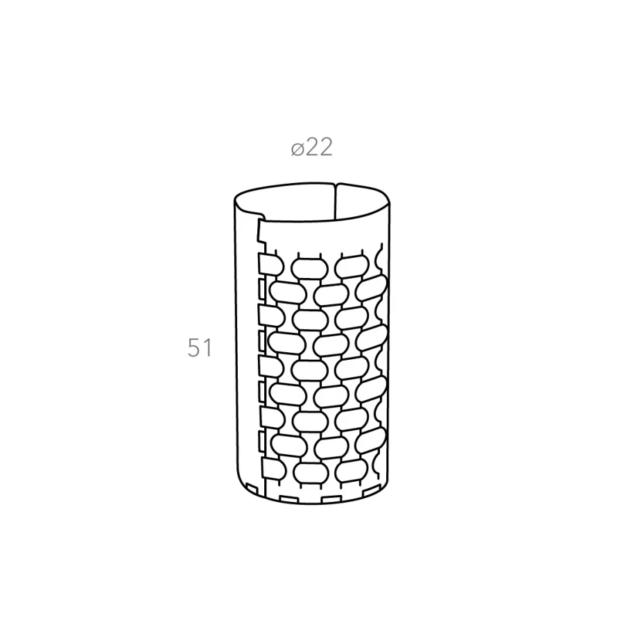 obrazek 2 Jasnobłękitny pastelowy kosz na parasole Ø22xH51 cm wykonany z naturalnej skóry