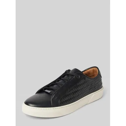 Zdjęcie Sneakersy skórzane z efektem plecionki model ‘Gary_Tenn’