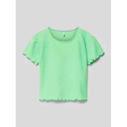 Zdjęcie T-shirt z drobnym prążkowaniem model ‘KONNELLA’