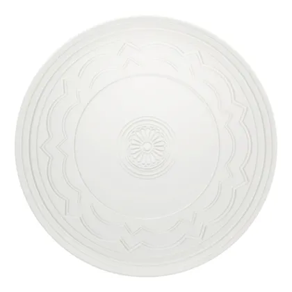 Zdjęcie Biały porcelanowy talerz-półmisek Ornament z rzeźbiarskim dekoracyjnym ornamentem - Vista Alegre
