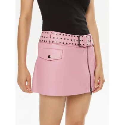 Zdjęcie One Teaspoon Spódnica skórzana Rizzo 26306 Różowy Slim Fit