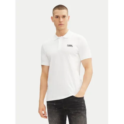 Zdjęcie KARL LAGERFELD Polo 745088 552235 Biały Regular Fit