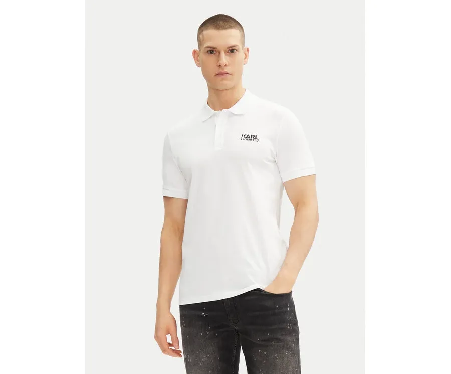 obrazek 1 KARL LAGERFELD Polo 745088 552235 Biały Regular Fit