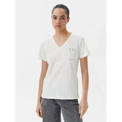 Zdjęcie Liu Jo Beachwear T-Shirt TA5172 JS923 Écru Regular Fit