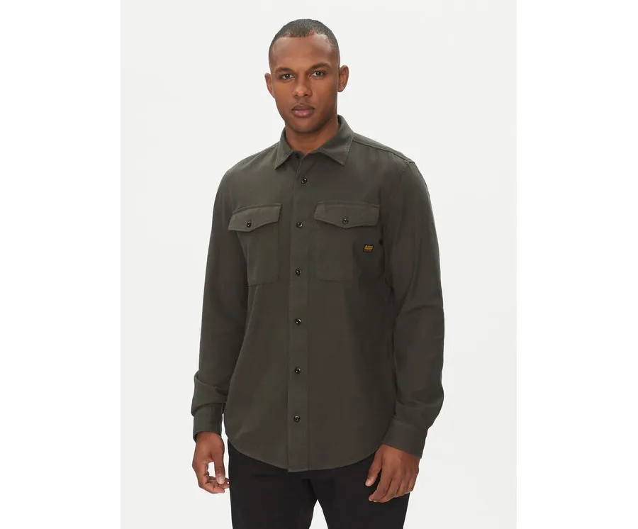 obrazek 1 G-Star Raw Koszula Marine D24963-D454 Brązowy Slim Fit