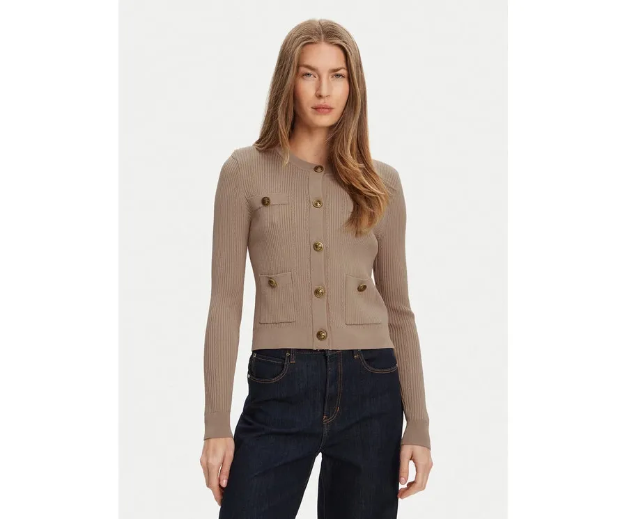 obrazek 1 Guess Kardigan W5YR09 Z0130 Beżowy Regular Fit