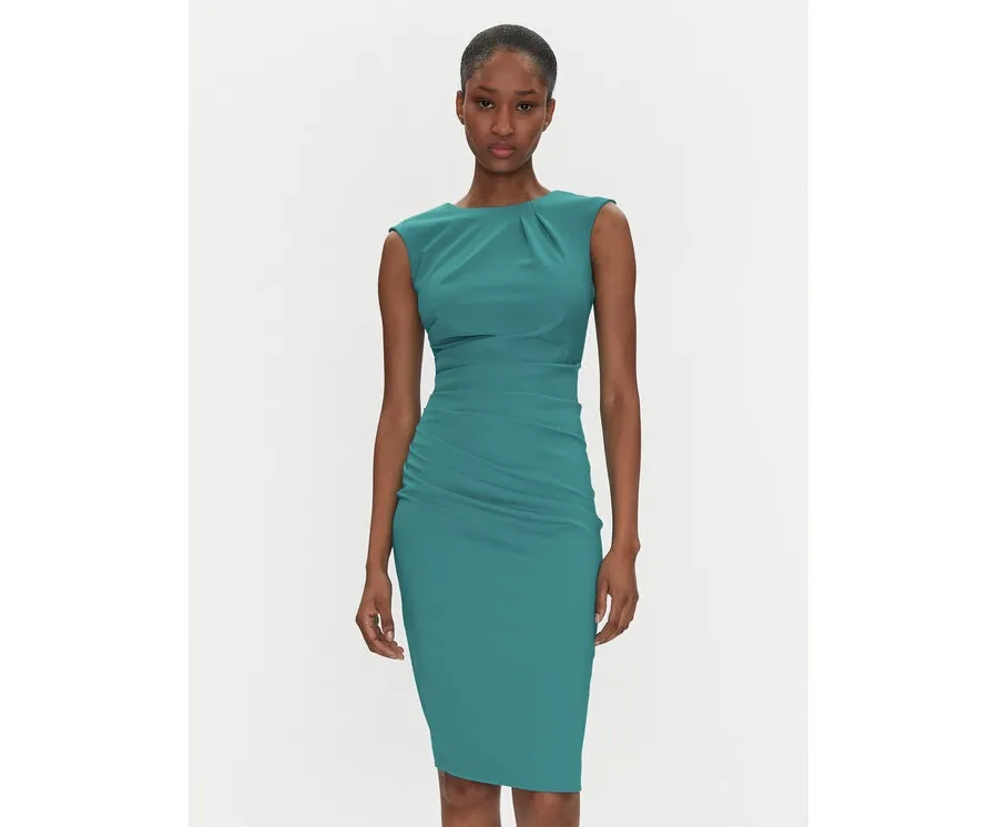 obrazek 1 Rinascimento Sukienka koktajlowa CFC0122548003 Turkusowy Regular Fit