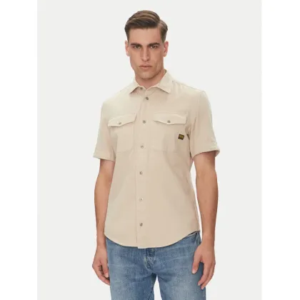 Zdjęcie G-Star Raw Koszula Marine D19751-D454 Beżowy Slim Fit