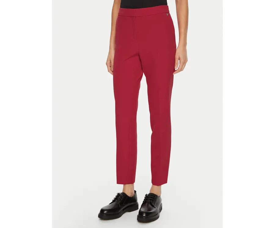 obrazek 1 HUGO Spodnie materiałowe Hagonia-1 50539991 Czerwony Slim Fit