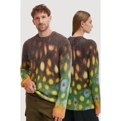 Zdjęcie A.P.C. sweter wełniany pull rocker kolor brązowy lekki WOART.M23395
