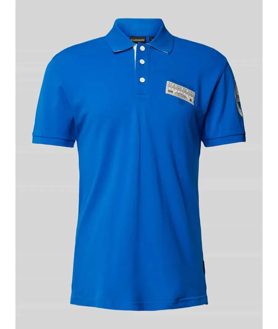 obrazek 1 Koszulka polo o kroju slim fit z naszywką z logo model ‘E-AMUNDSEN’