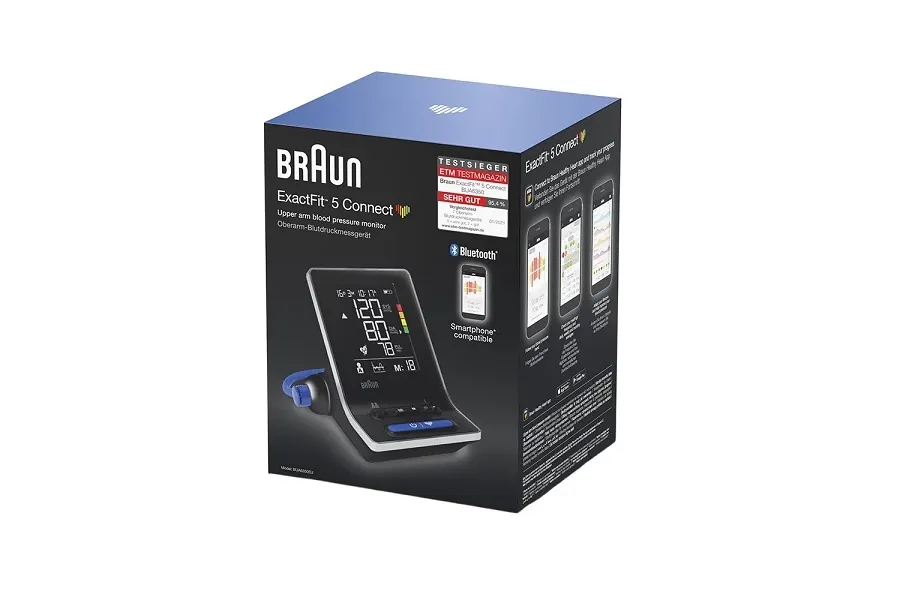 obrazek 1 Braun ExactFit 5 Connect BUA6350, Ciśnieniomierz automatyczny naramienny