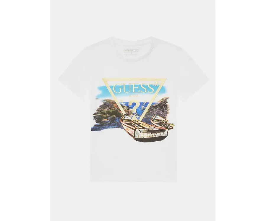 obrazek 1 Guess T-Shirt L5GI07 K6XN4 Biały Regular Fit