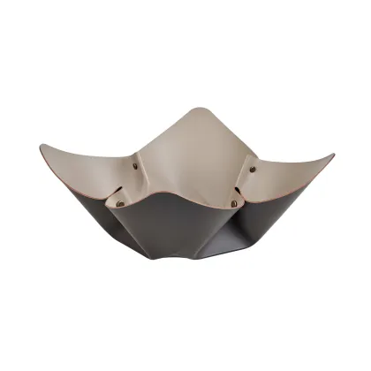 Zdjęcie Skórzana misa na owoce Ø35 cm w kolorze czekoladowym