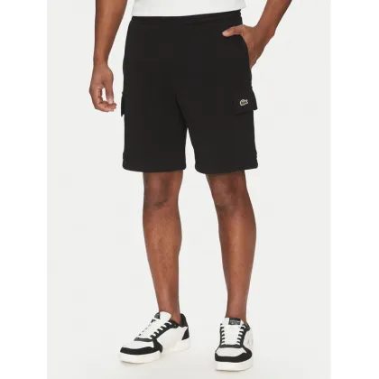 Zdjęcie Lacoste Szorty sportowe GH9743 Czarny Regular Fit