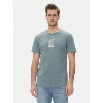 Zdjęcie Calvin Klein Jeans T-Shirt Brush Stroke J30J327522 Niebieski Regular Fit
