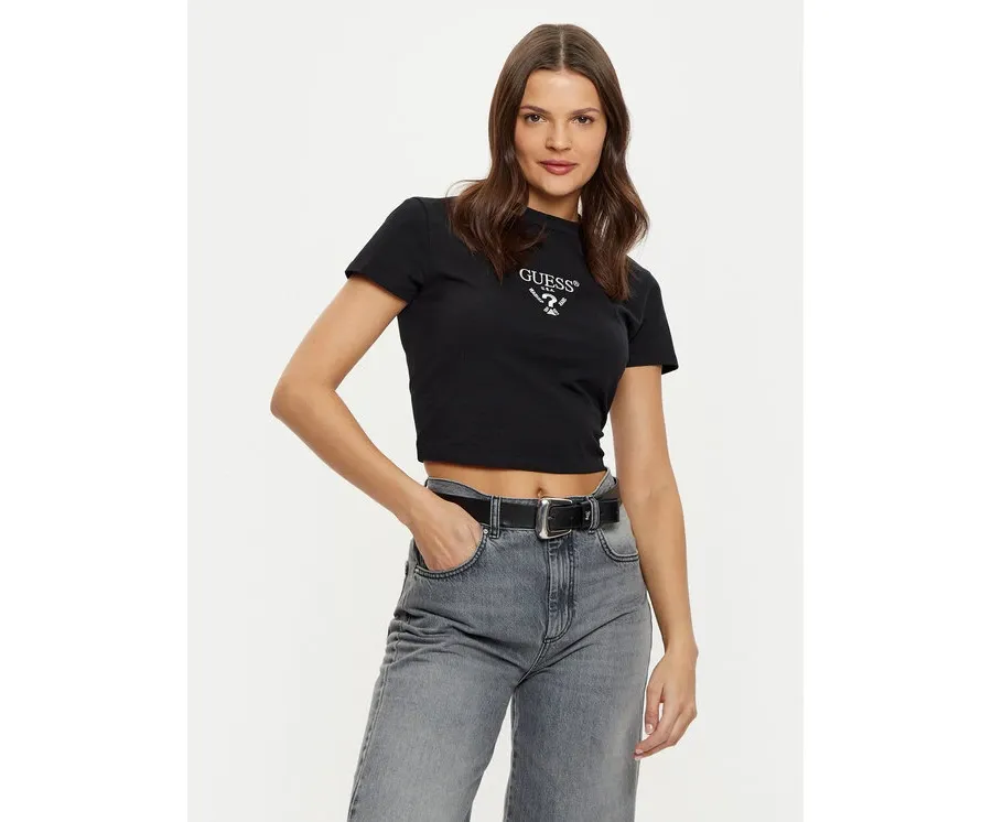 obrazek 1 Guess T-Shirt V4YI20 KCDH1 Czarny Boxy Fit