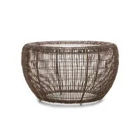 Picture Exclusive woven table for the terrace or living room by Kenneth Cobonpue