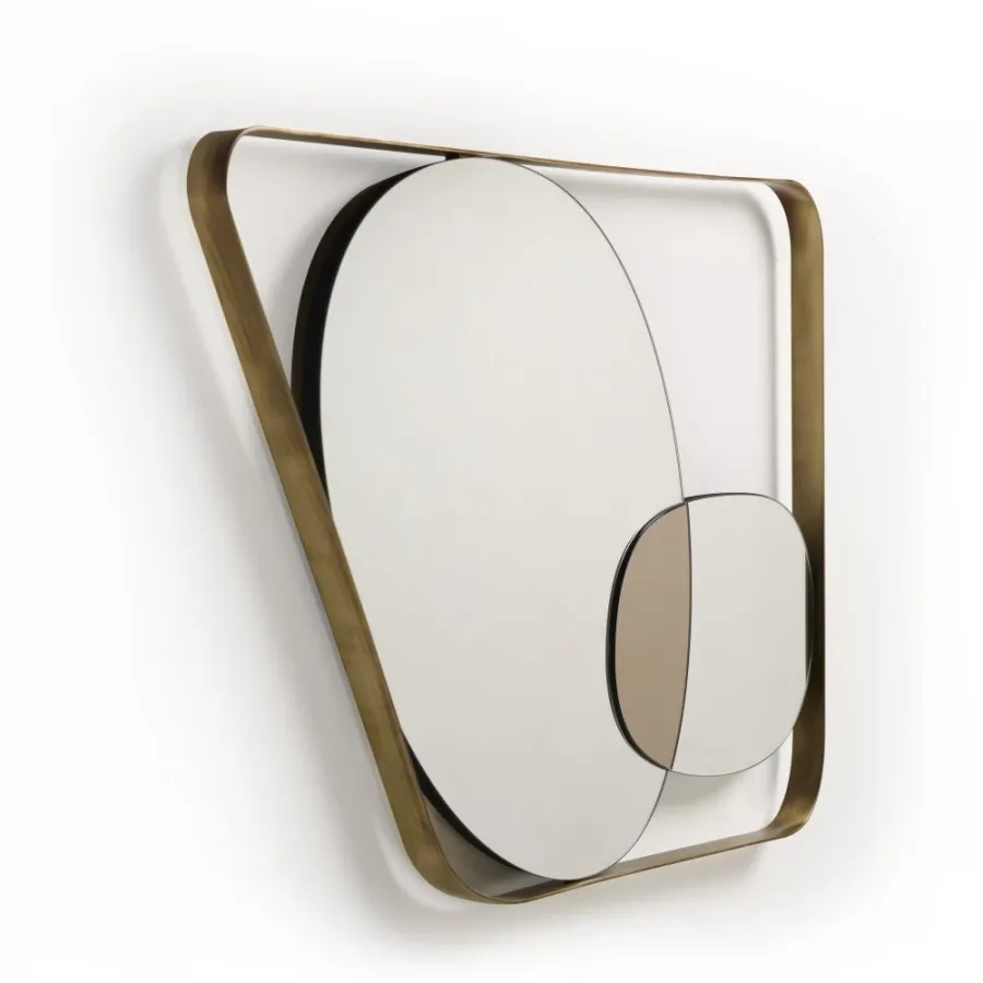 obrazek 4 Lustro w ozdobnej ramie o kształcie krajobrazu H.73xL.120xP.5 cm