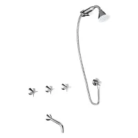 Zdjęcie Zestaw ściennych akcesoriów łazienkowych do wanny