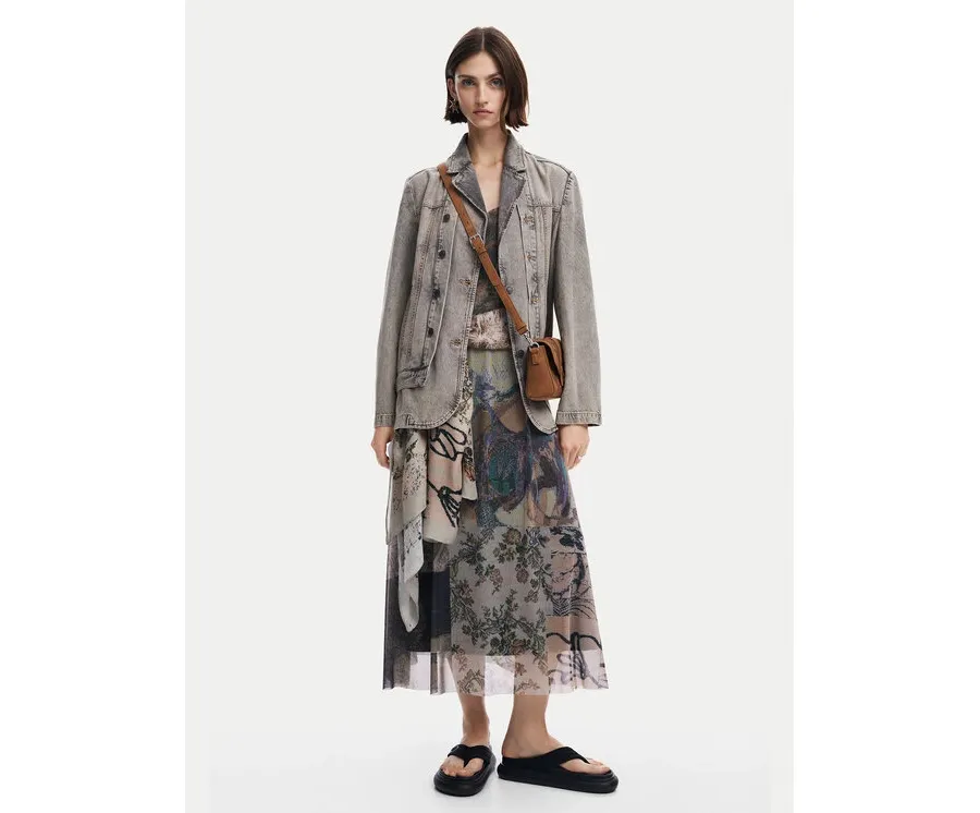 obrazek 1 Desigual Koszula jeansowa Dublin 24WWED42 Szary Regular Fit