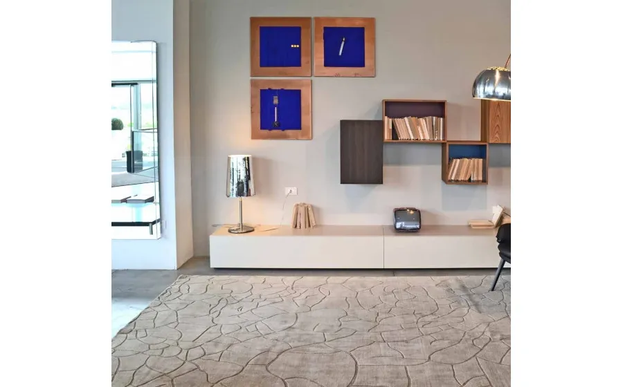 obrazek 3 Abstrakcyjny kremowy dywan z wełny - Sartori Rugs