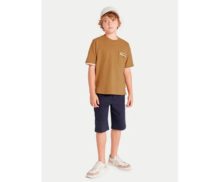 obrazek 1 Mayoral T-Shirt 6004 Brązowy Regular Fit