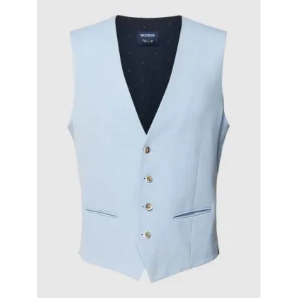 Zdjęcie Kamizelka o kroju slim fit ze wzorem na całej powierzchni