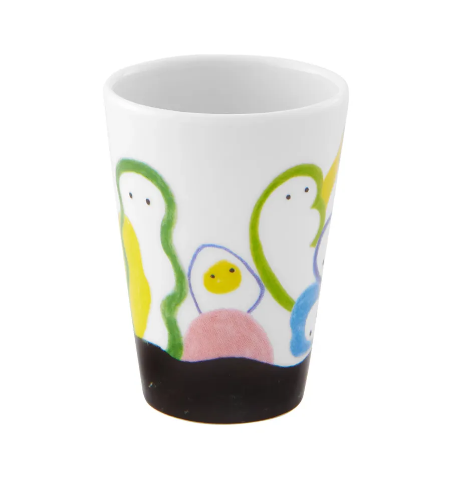 obrazek 2 Zdobiona porcelanowa filiżanka ze spodkiem do kawy