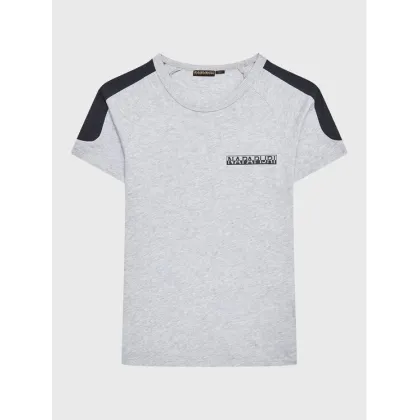 Zdjęcie Napapijri T-Shirt S-Pinta NP0A4H2Y D Szary Regular Fit