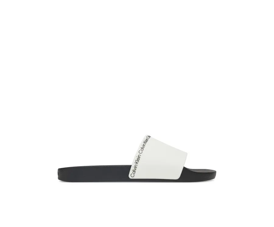 obrazek 1 Calvin Klein Klapki Pool Slide Rubber HM0HM00981 Biały