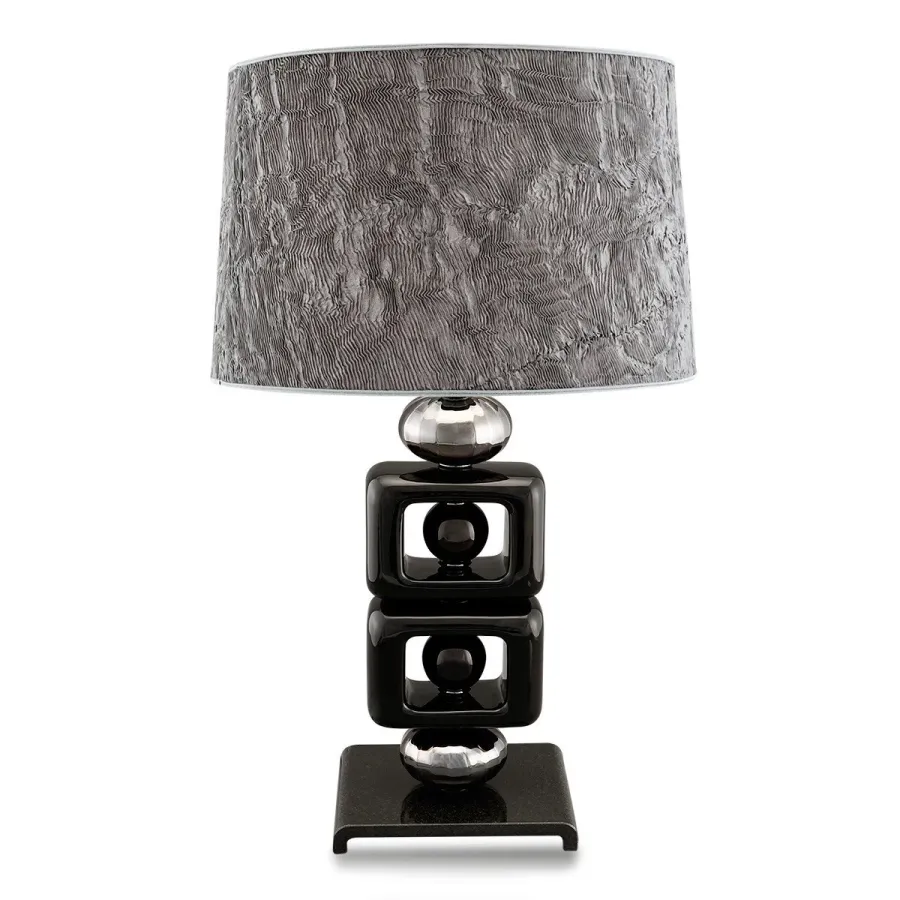 obrazek 1 Czarna ceramiczna lampa stołowa – Ahura