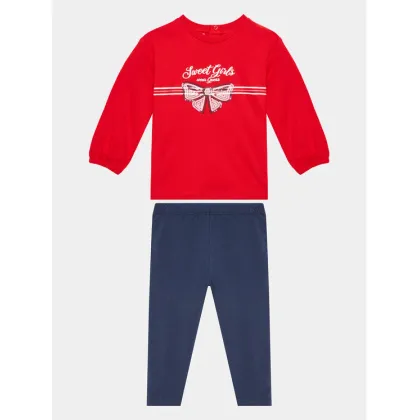 Zdjęcie Guess Komplet t-shirt i spodenki A3YG15 KA6W4 Czerwony Regular Fit