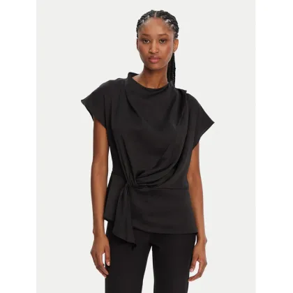 Zdjęcie Bruuns Bazaar Bluzka Acacia BBW4427 Czarny Regular Fit