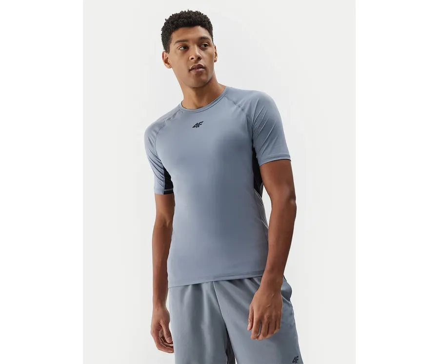 obrazek 1 4F Koszulka techniczna 4FWSS24TFTSM700 Szary Slim Fit
