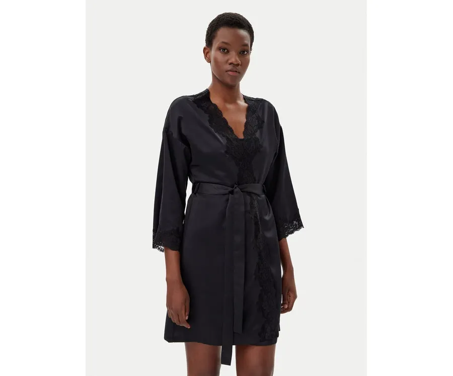 obrazek 1 Lauren Ralph Lauren Szlafrok I8141226 Czarny LAUREN RALPH LAUREN