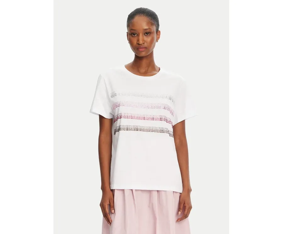 obrazek 1 Marella T-Shirt Foglia 2515971042 Biały Regular Fit