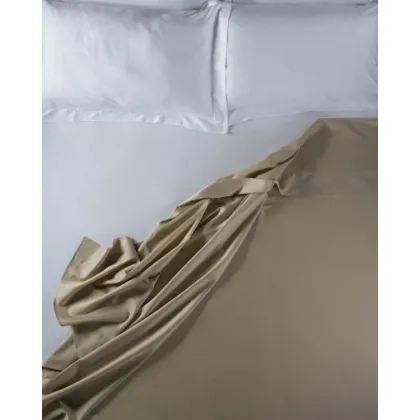 Zdjęcie Eleganckie prześcieradło Sabbia z satyny bawełnianej